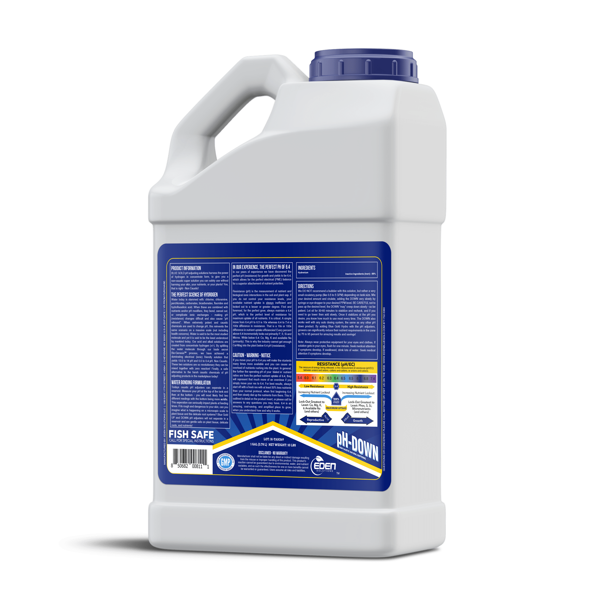 BlueGold® pH Down (0.0 0.3 pH) Eden Blue Gold