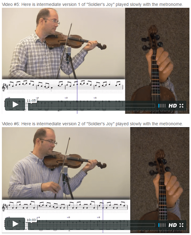 Soldier’s Joy Bluegrass Daddy Online Fiddle Lessons