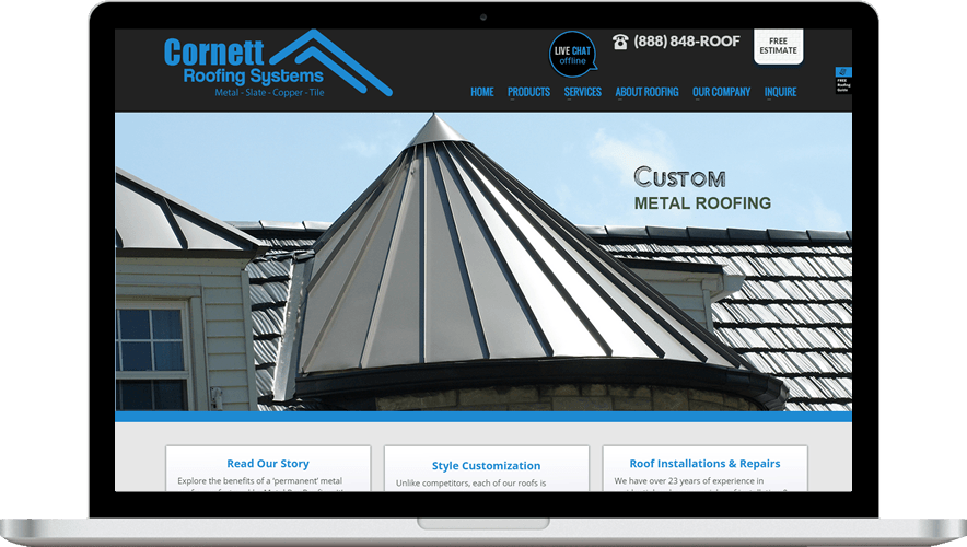 Roofing site Design Services