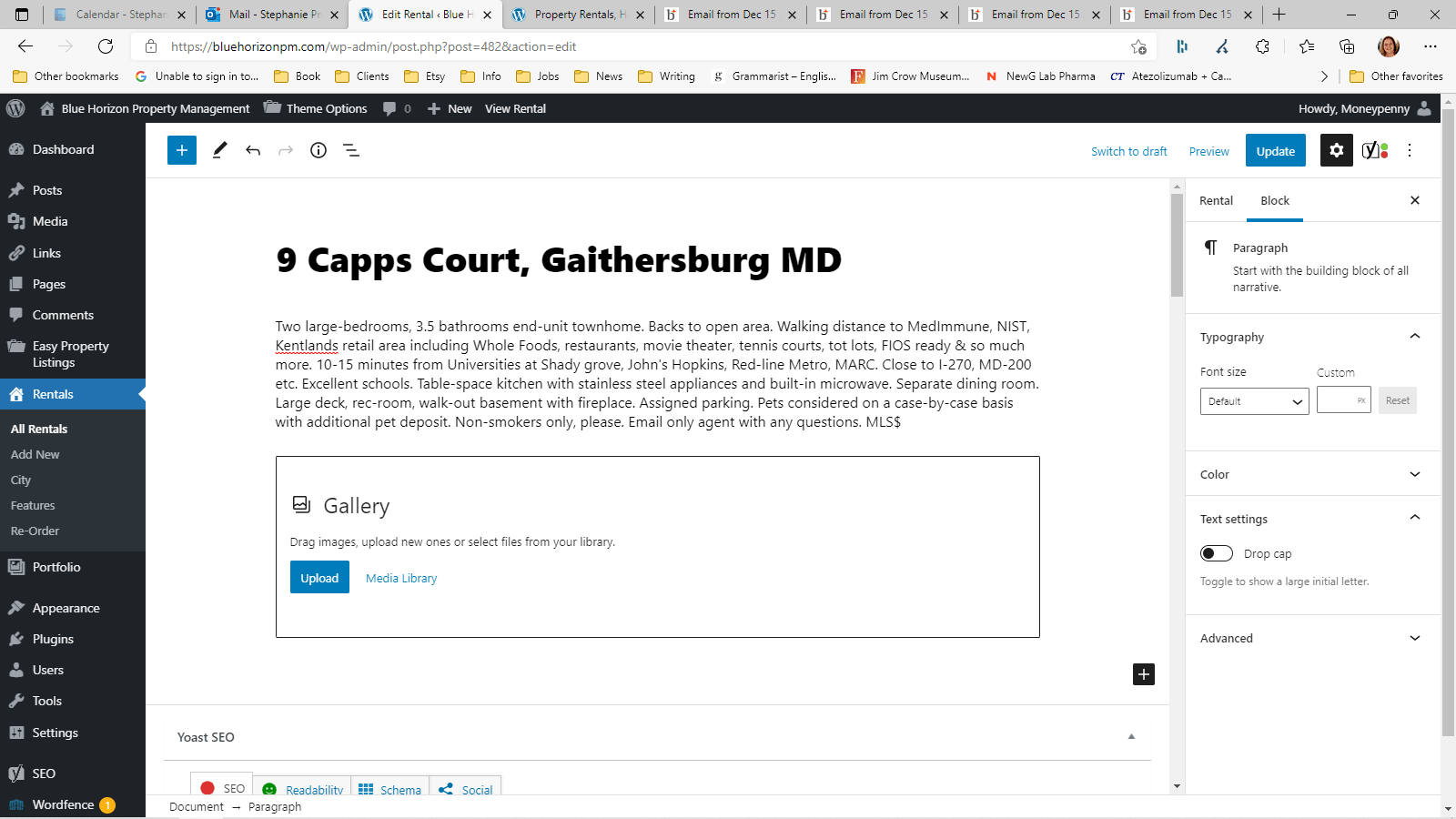 9 Capps Court, Gaithersburg MD Blue Horizon Property Management