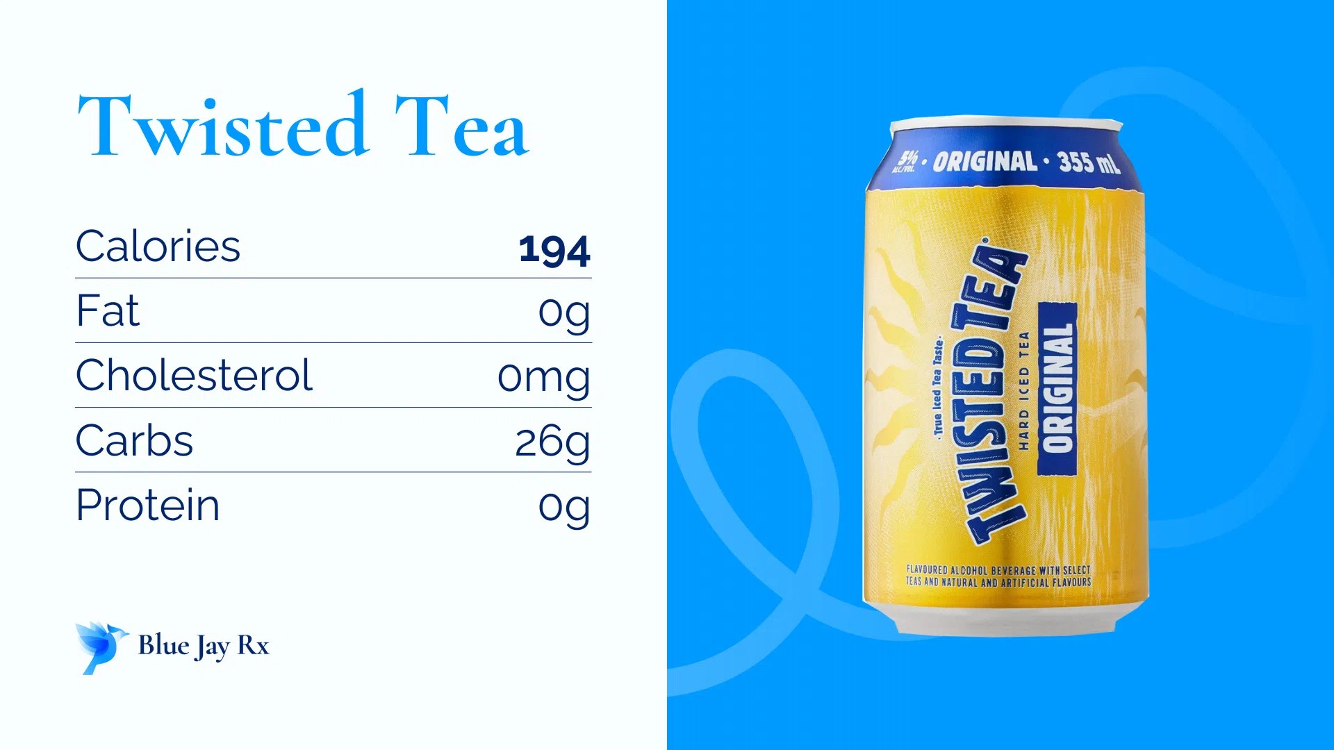 Twisted Tea Calories and Nutrition Facts 12oz Can 194 Calories