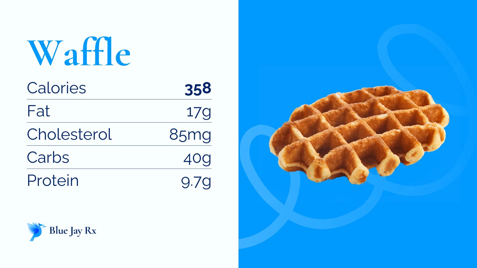 Waffle Calories and Nutrition Facts One Waffle 358 Calories
