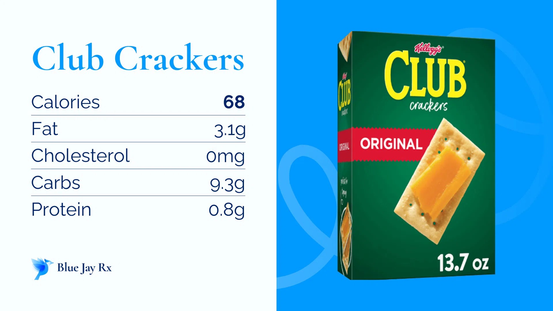 Club Crackers Calories and Nutrition Facts One Club Crackers 68