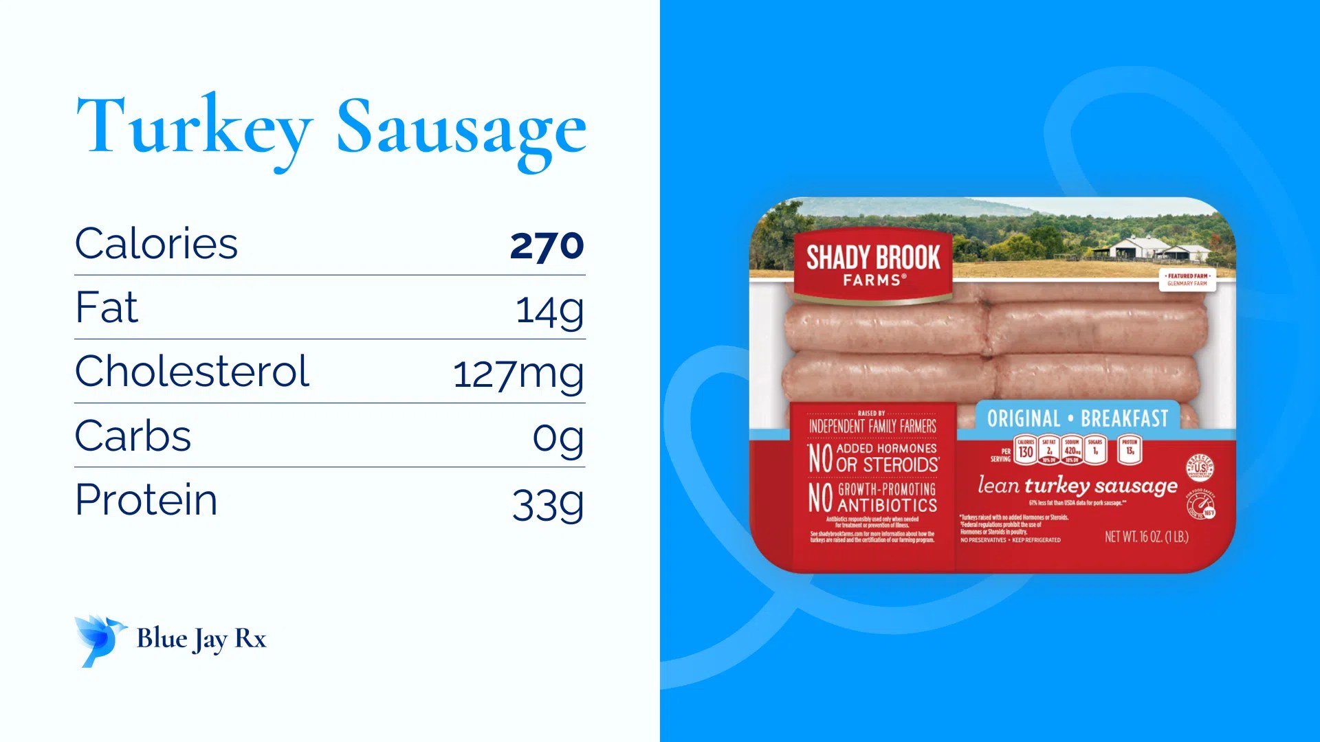 Turkey Sausage Calories and Nutrition Facts One Turkey Sausage 270