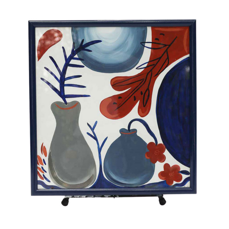 Abstract Vase Blue Love Art