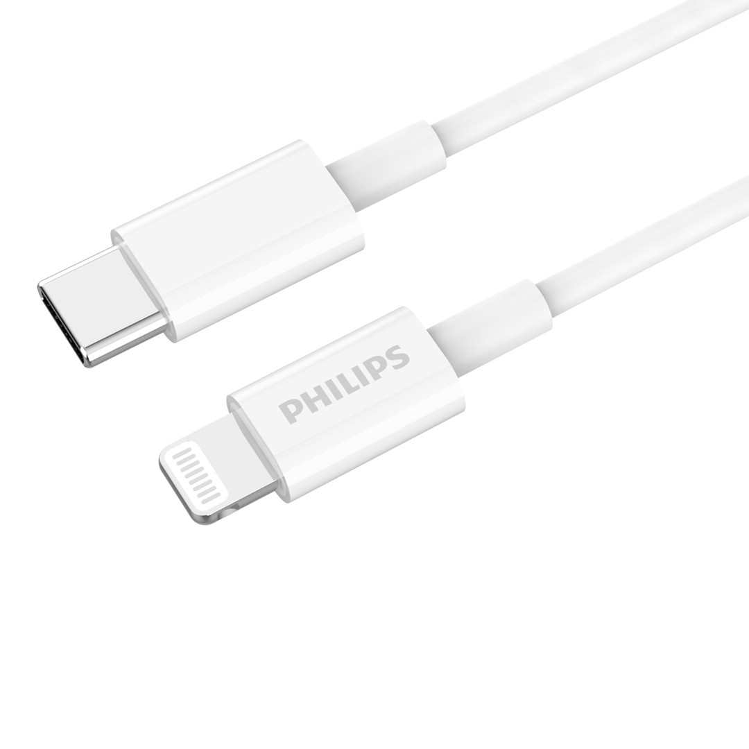 Philips Accessories USBC to Lightning Charging Cable 1.25m. (White