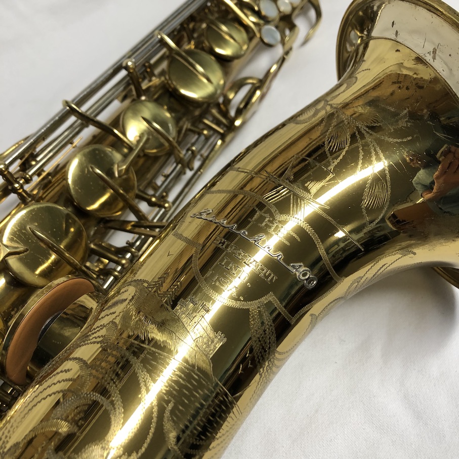 Buescher 400 “Top Hat and Cane” Tenor Saxophone Blue Note Music