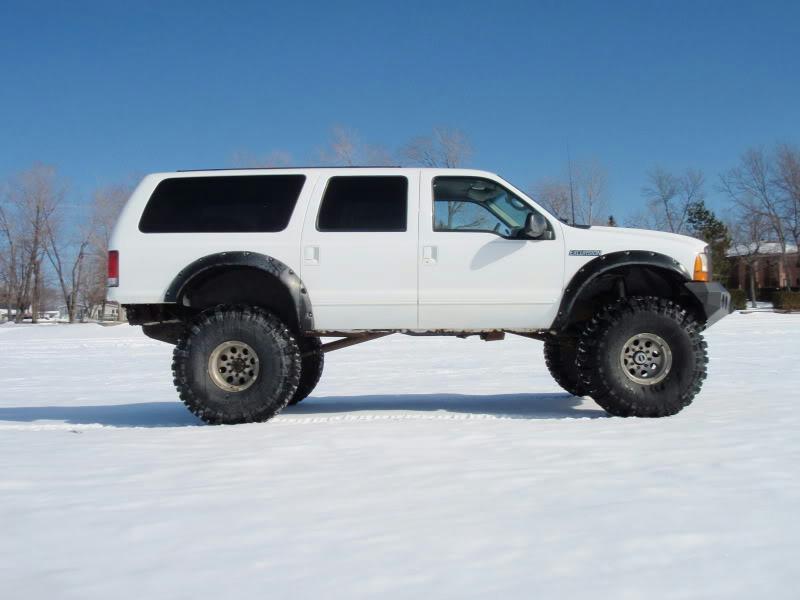 Modified Bushwacker Fender Flares For Ford Excursion Blue Oval Trucks