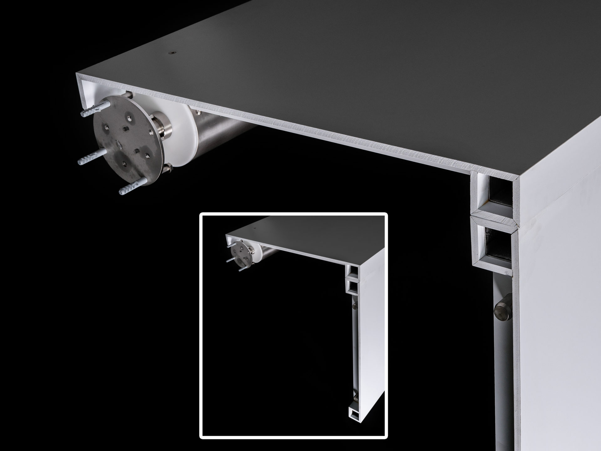 BLUE Lightweight cover corner 750mm