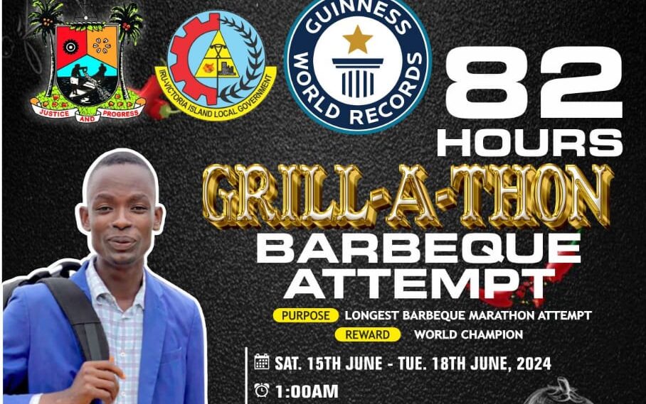 Another Nigerian chef targets Guinness World Record in 82hour grilla