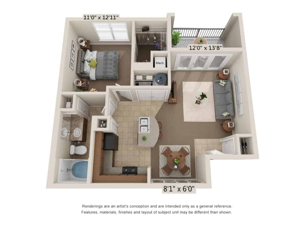 Midland Apartment Floor Plans for Rental Properties Blue Ridge