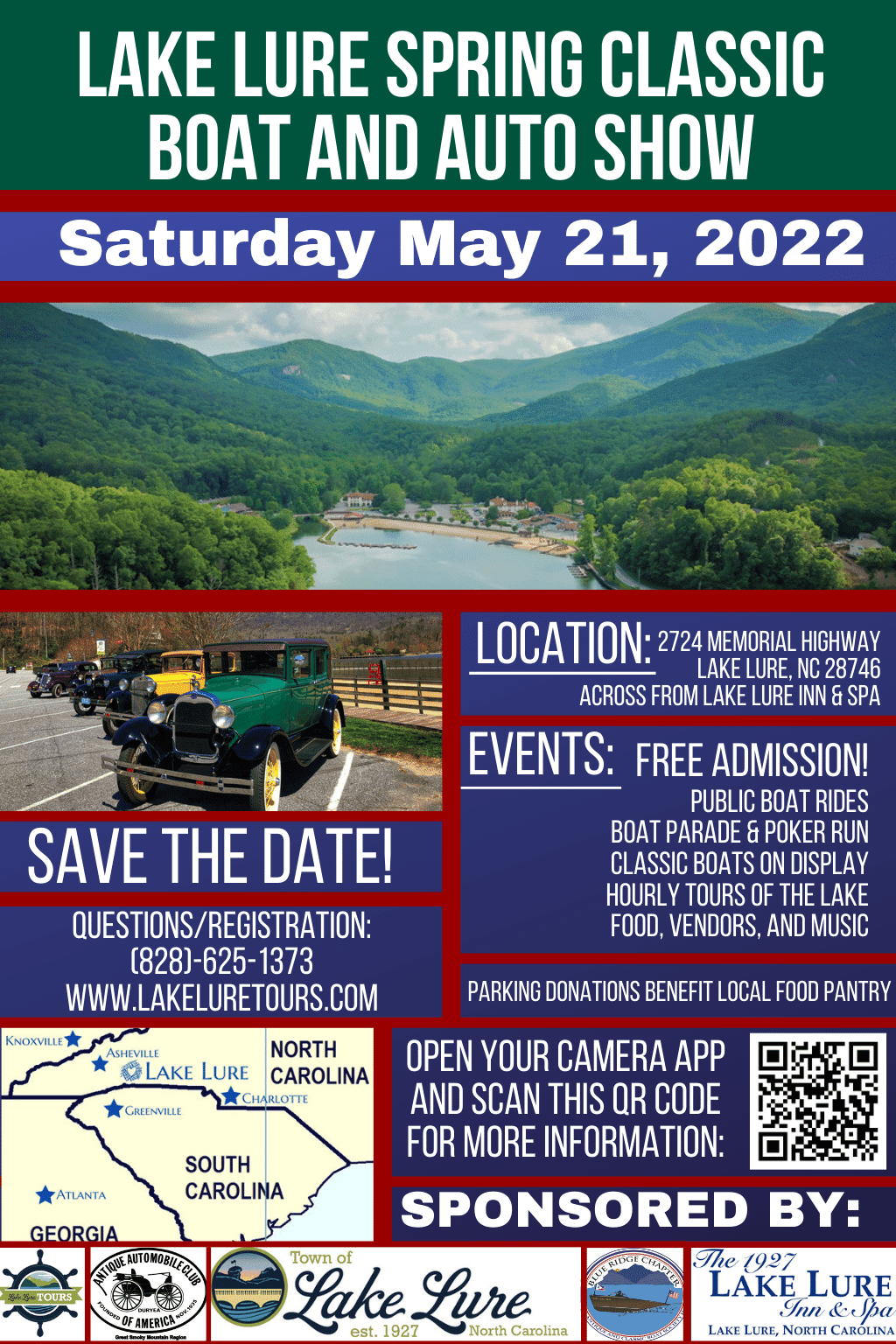 2022 Lake Lure Spring Classic Boat and Auto Show Blue Ridge Chapter