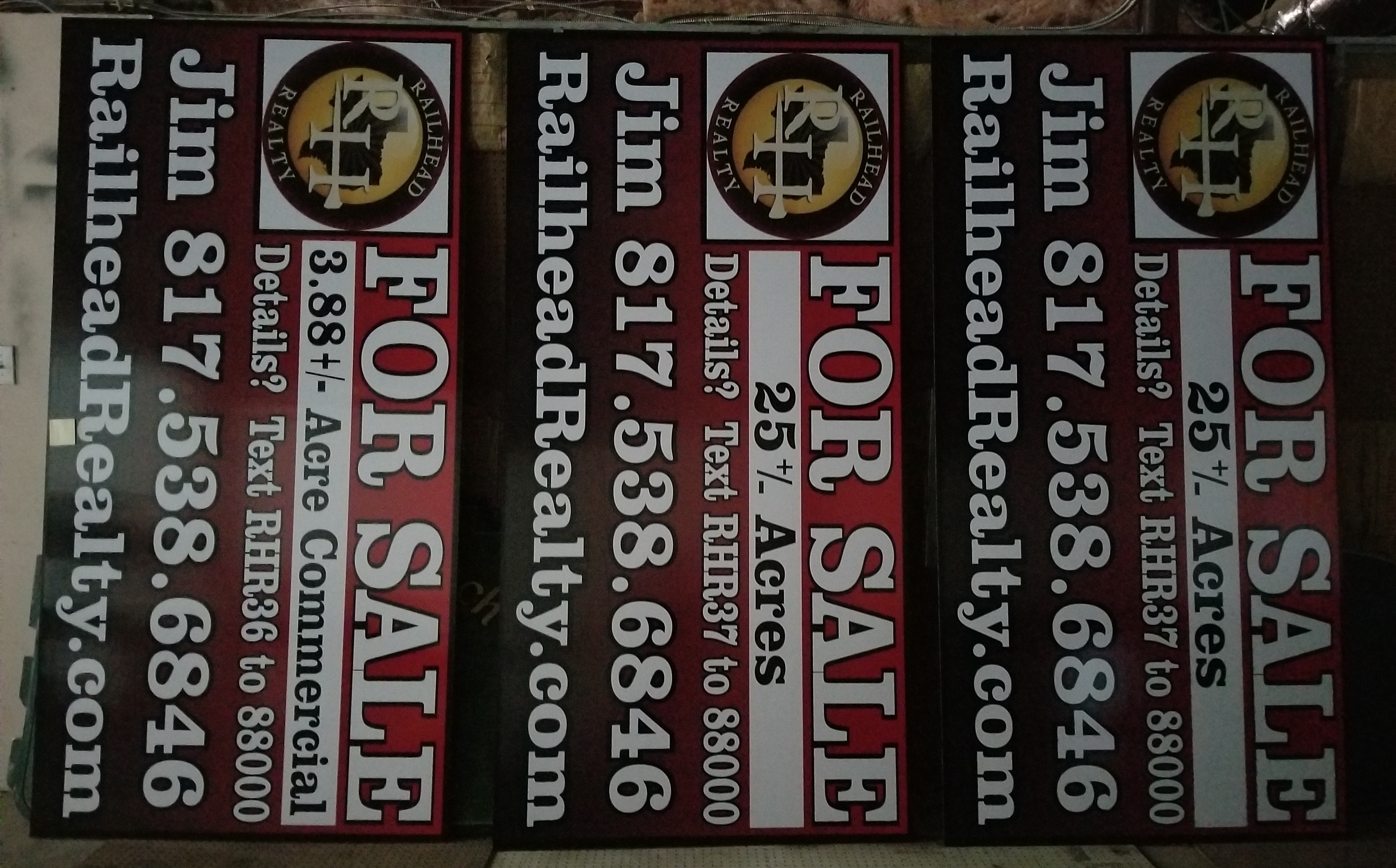 Blue Ridge Signs railhead realty Blue Ridge Signs