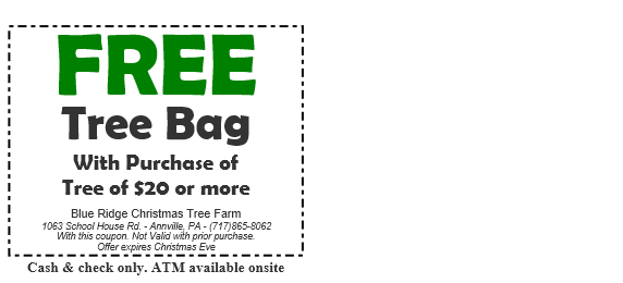 Coupons Blue Ridge Christmas Tree Farm