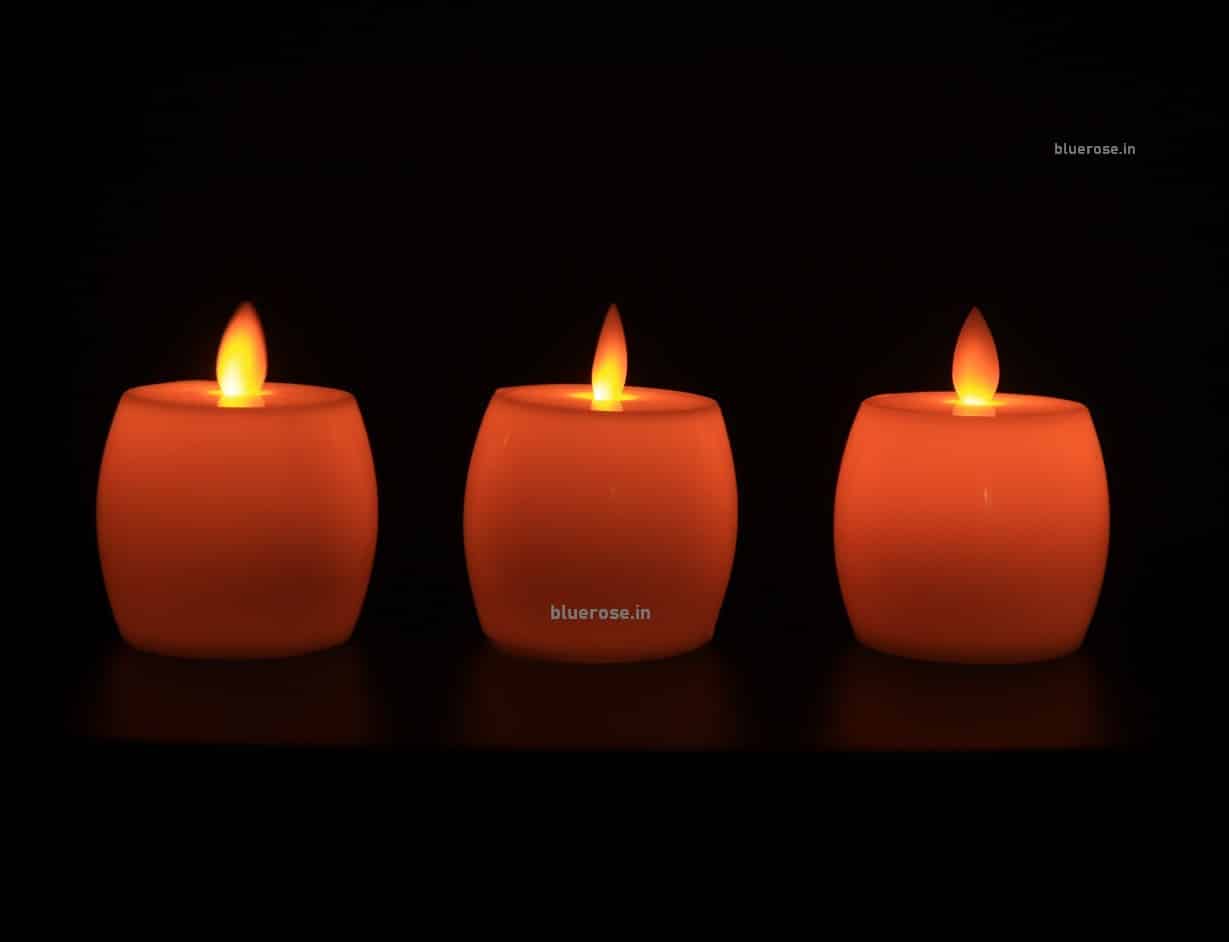 Round Shaped LED Candles Wholesale Artificial Flowers, Artificial