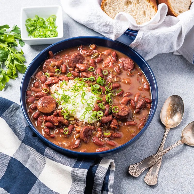 Slow Cooker Red Beans & Rice Blue Runner Foods