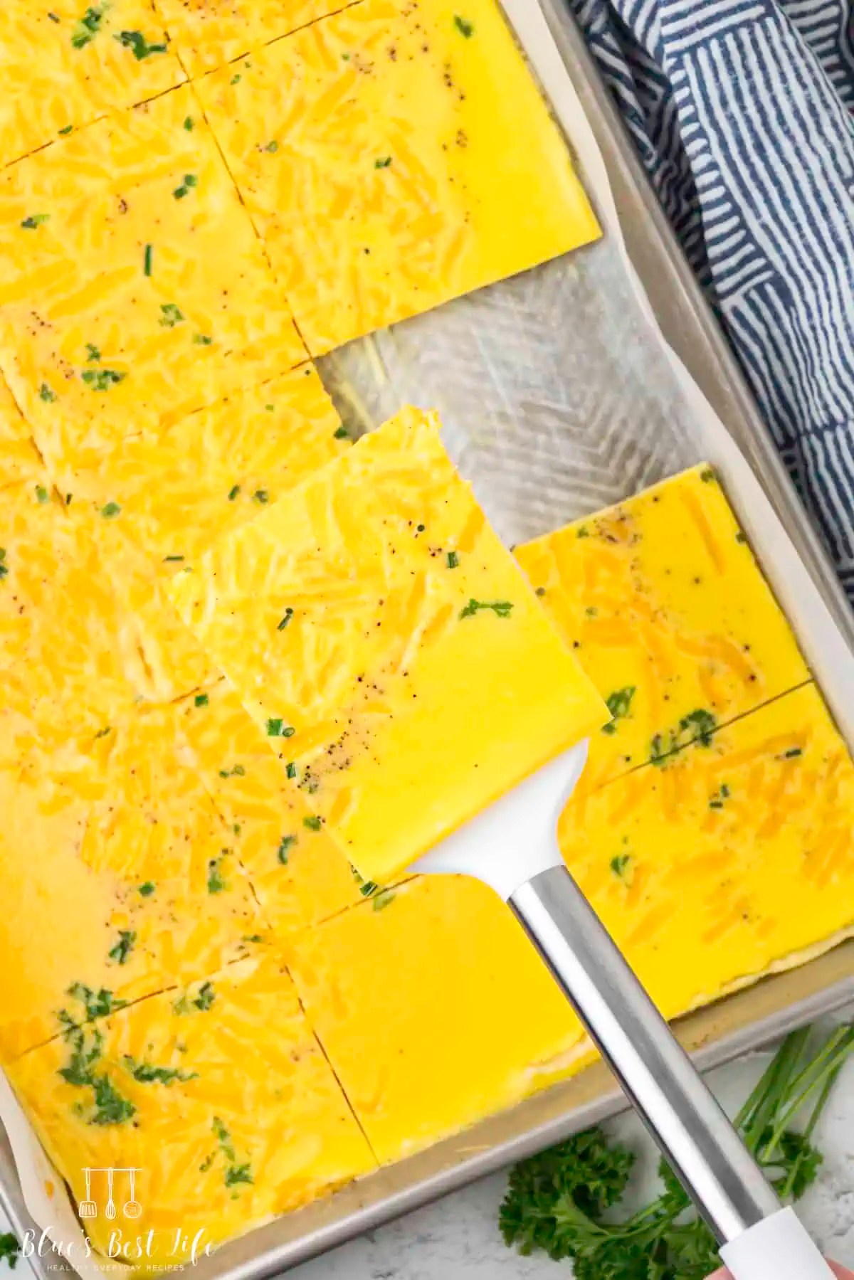 Easy Fluffy Sheet Pan Eggs Recipe (Oven Baked) Blues Best Life