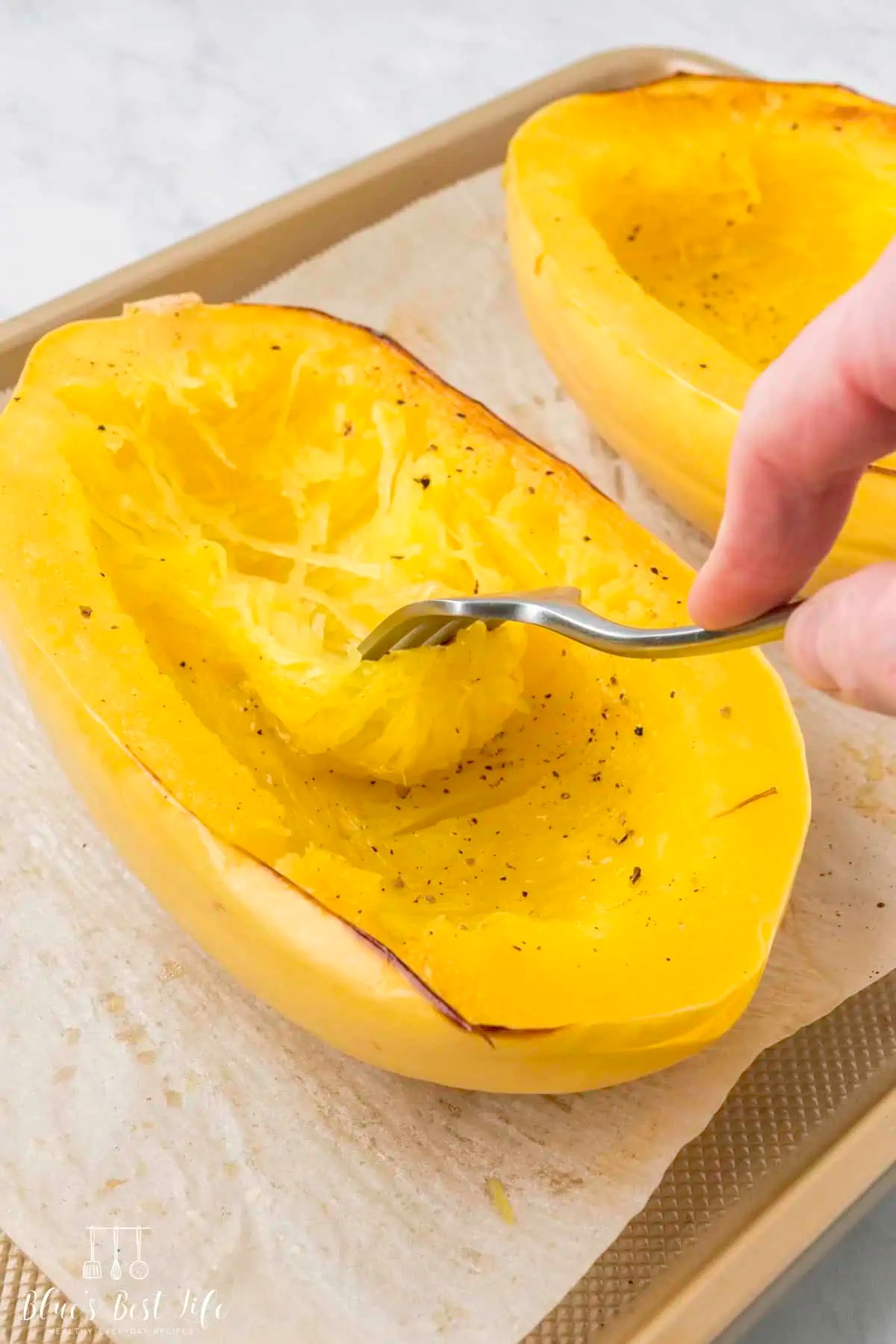 How To Cook Spaghetti Squash (Oven Roasted Recipe) Blues Best Life