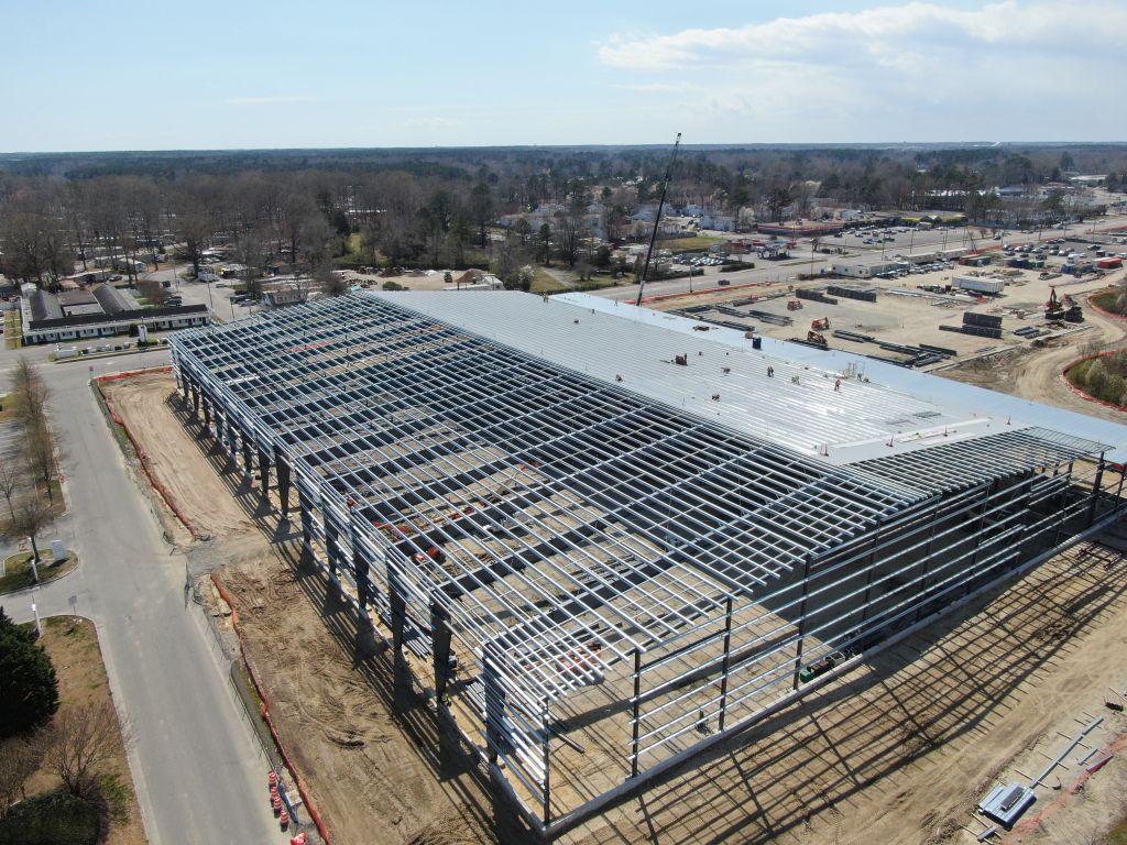 Virginia Beach Sports Center Bluescope Construction