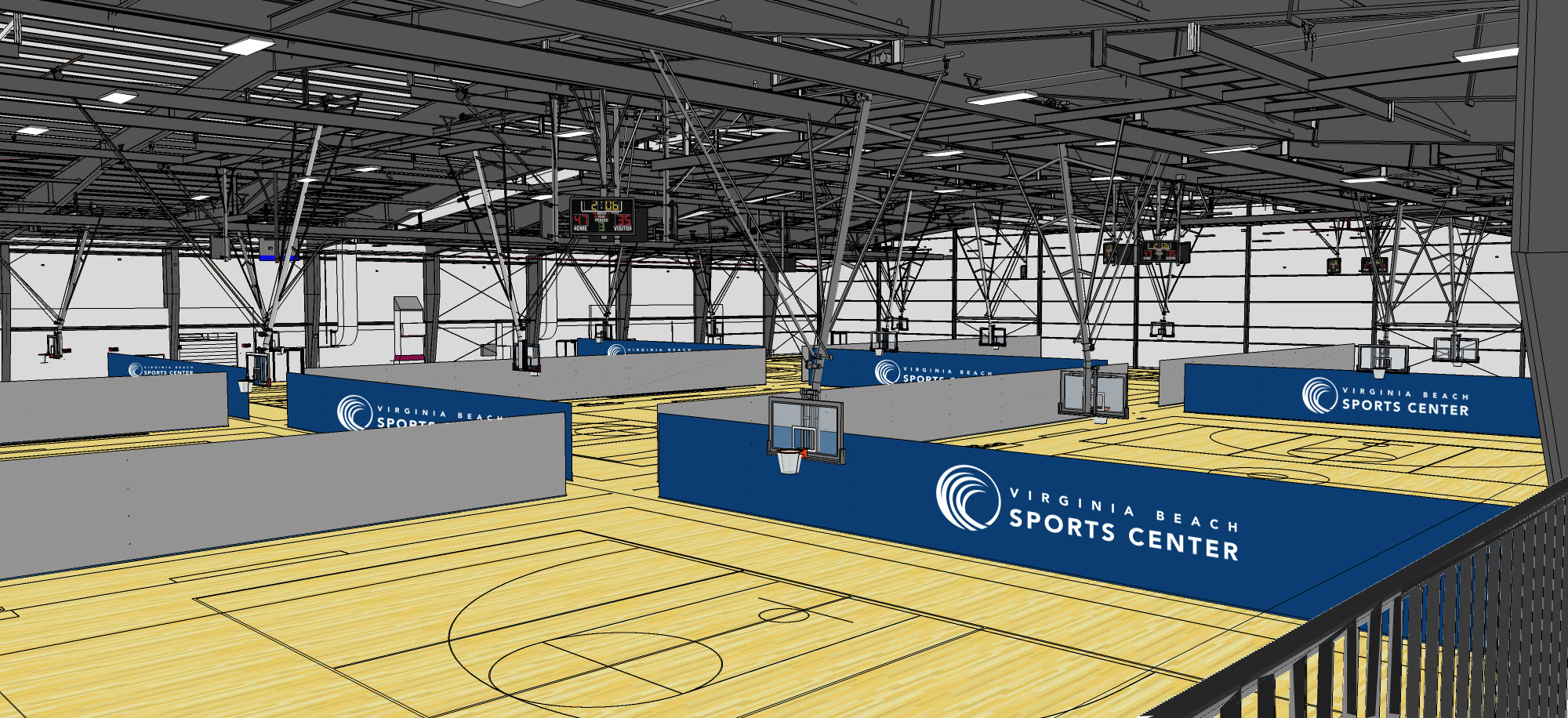 Virginia Beach Sports Center Bluescope Construction