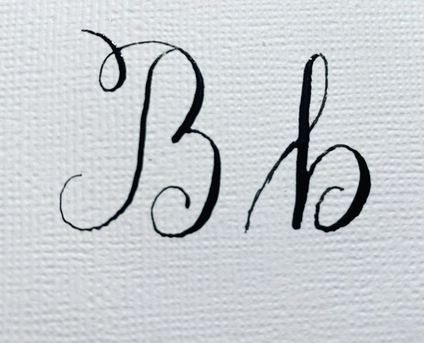 How To Write Calligraphy Letter B Blue Skies Lettering