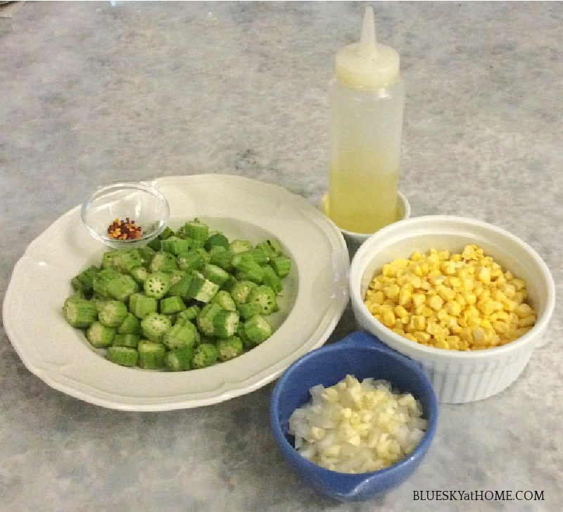 Easy Skillet Sautéed Corn and Okra Bluesky at Home