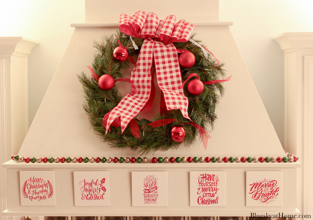 How to Make Easy Christmas Tiles with Stencils Bluesky at Home