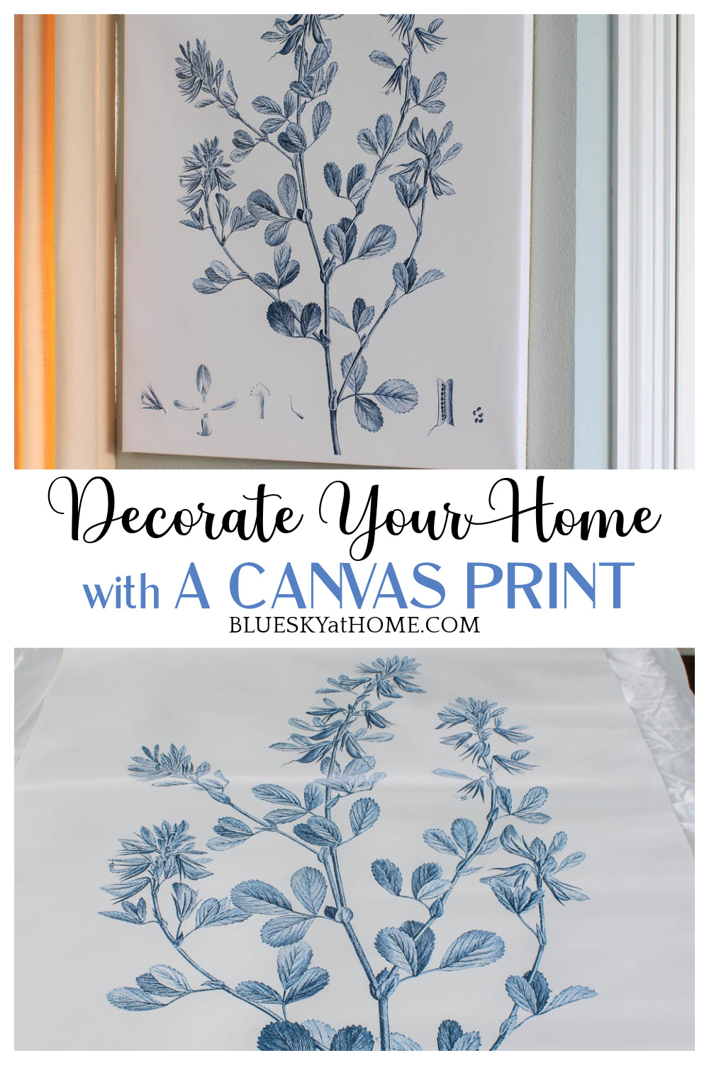How to Use a Canvas Print to Decorate Your Home Bluesky at Home