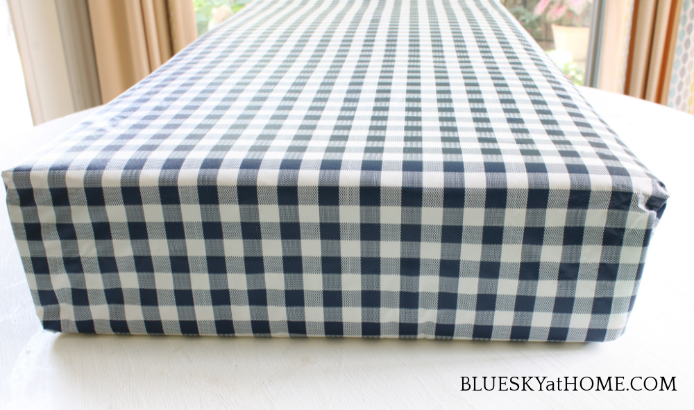 How to Make A NoSew Bench Cushion Bluesky at Home