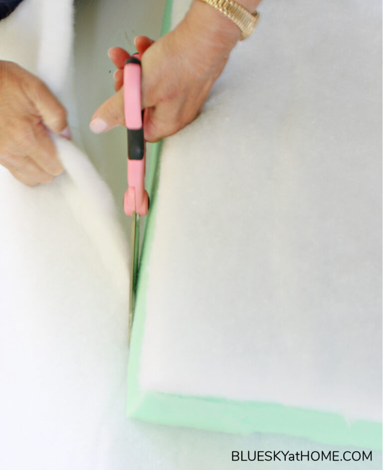 How to Make A NoSew Bench Cushion Bluesky at Home
