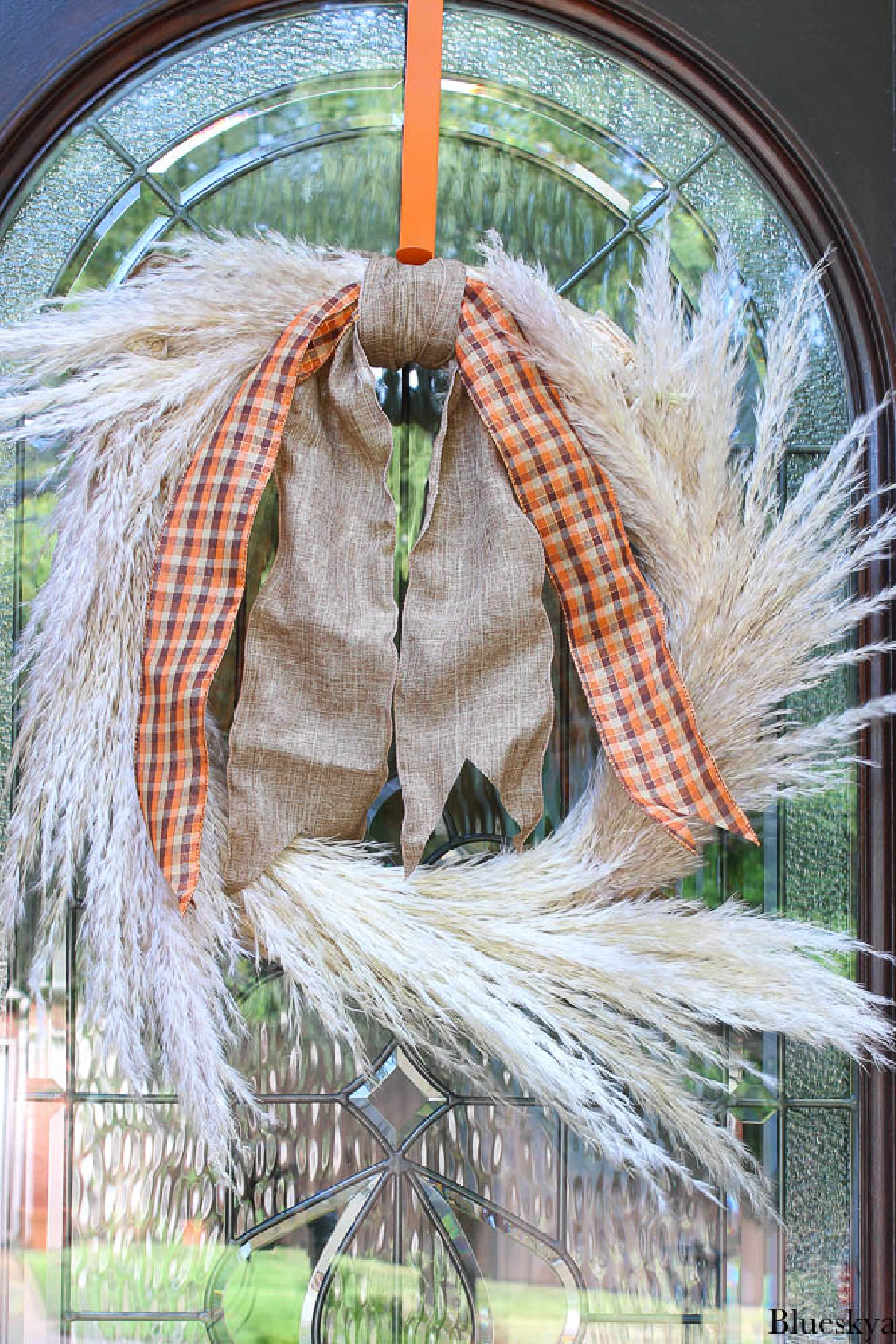 How to Make a Pampas Grass Fall Wreath Bluesky at Home