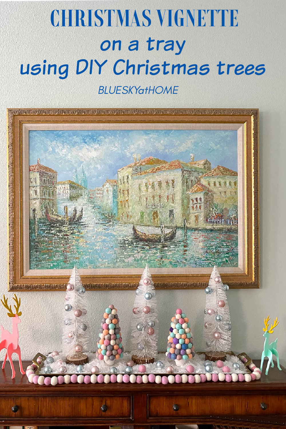 How to Make Glitter Christmas Trees Bluesky at Home