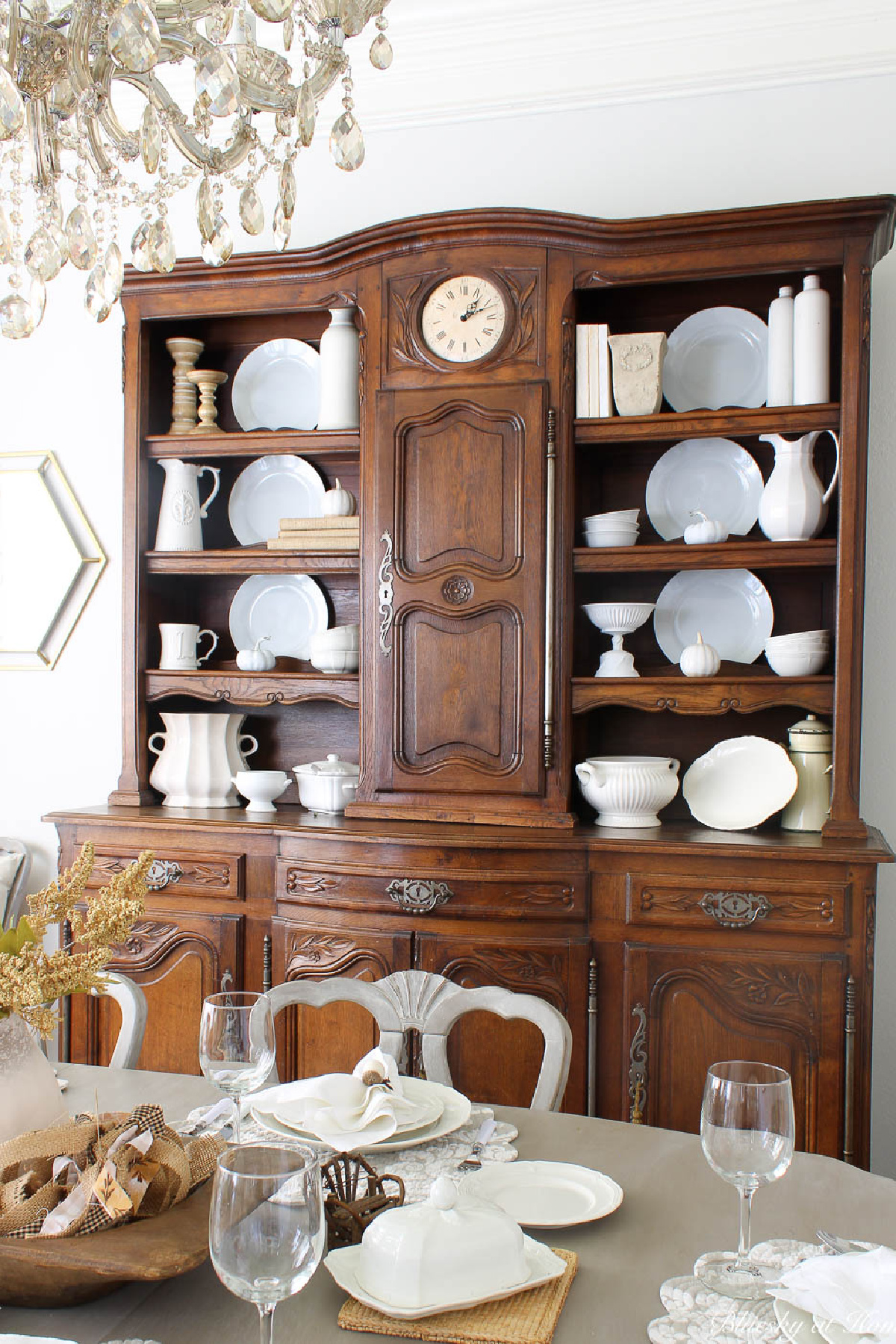 White Dining Room Hutch