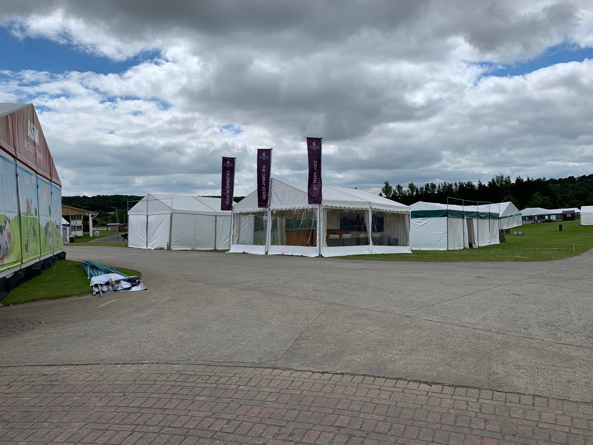Corporate show tent (GYS) Blue Sky Event Hire Event Furniture Hire