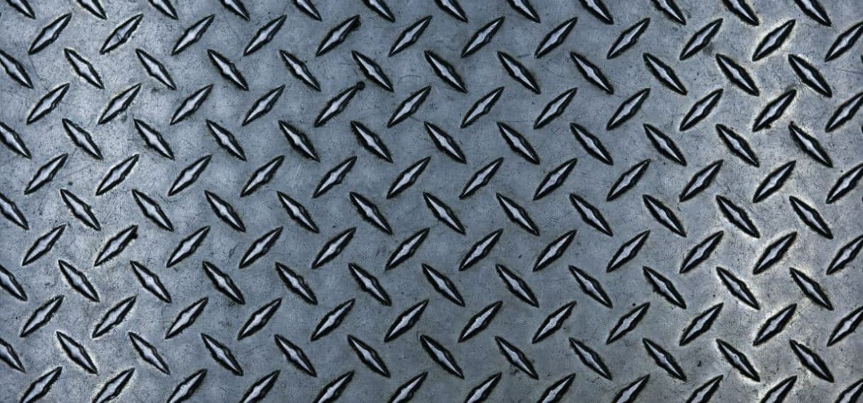 Chequer Plate Blue Steel