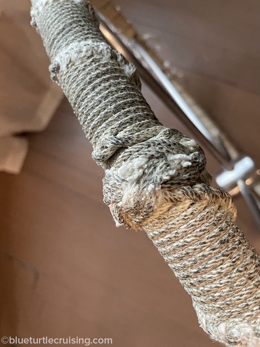 DIY Steering Wheel Wrap French Whipping with Paracord Blue Turtle