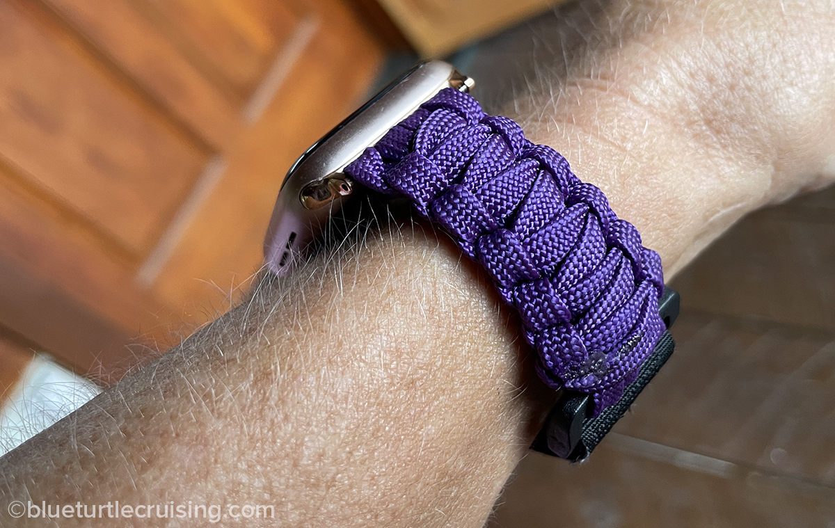 DIY Steering Wheel Wrap French Whipping with Paracord Blue Turtle