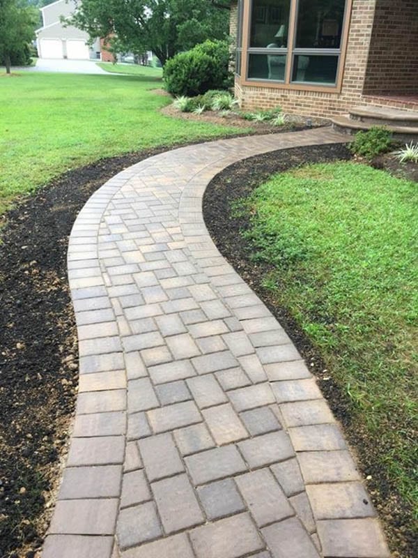 Sidewalks & Walkways Bluewater Custom Builders Stone and Pavers