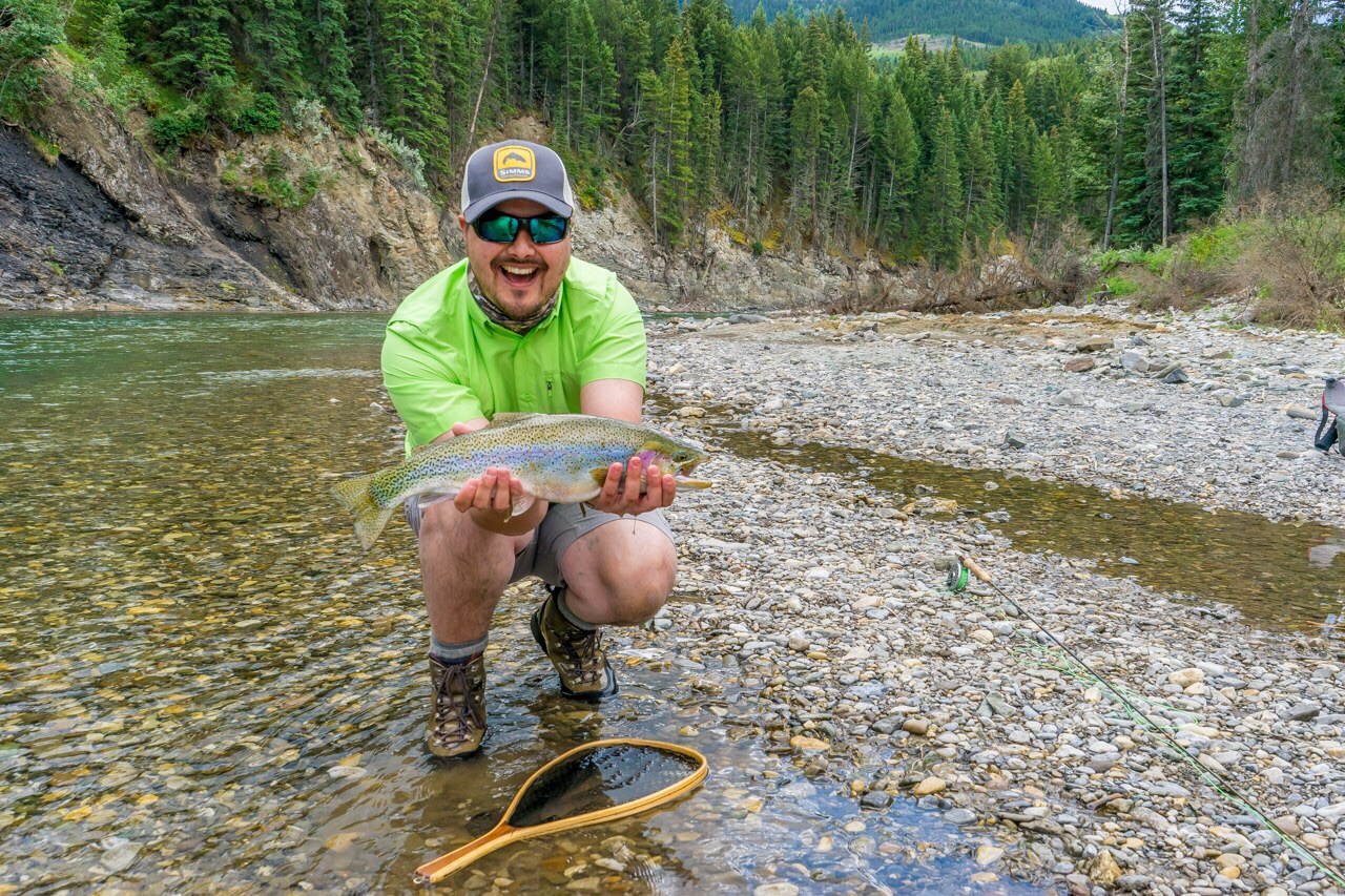 Full day guided remote walk and wade Banff fly fishing