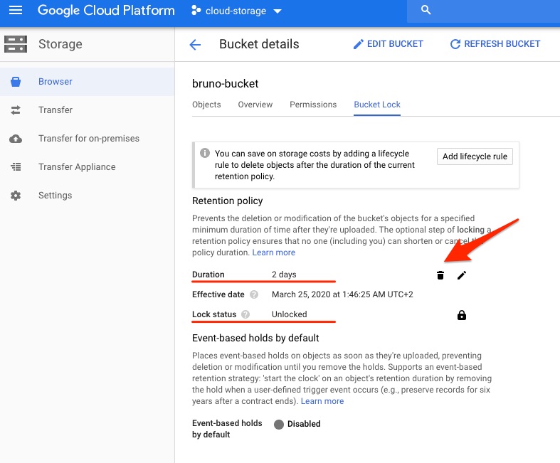 Google Cloud Storage Retention Policy A HowTo Guide