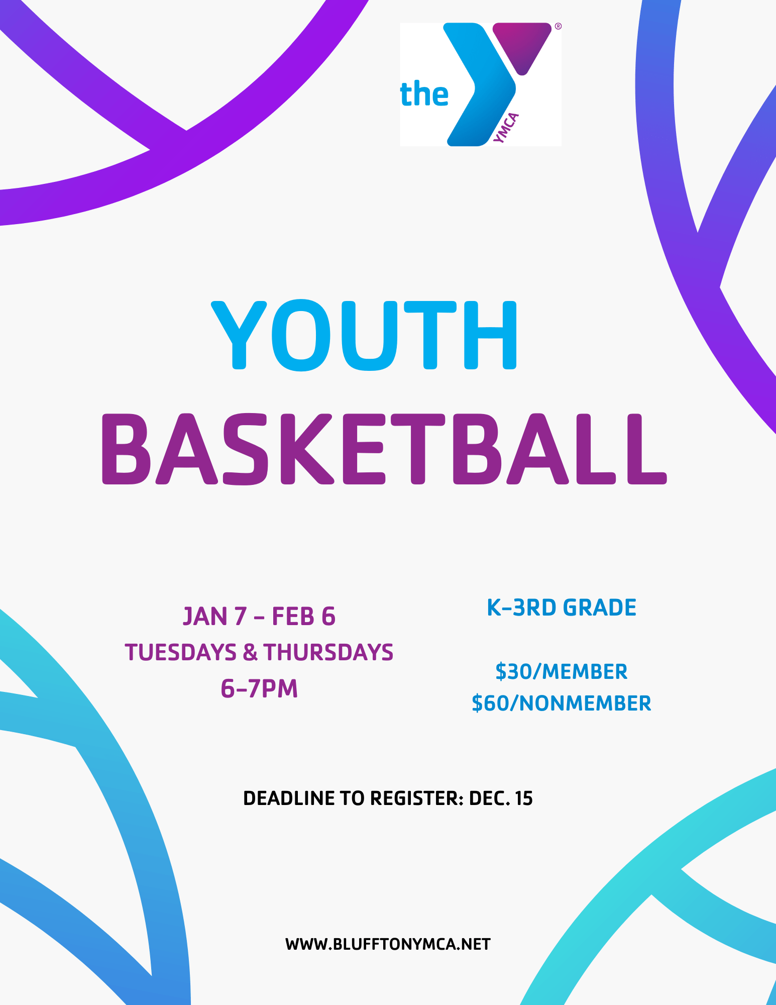 K3 Youth Basketball Bluffton Family YMCA