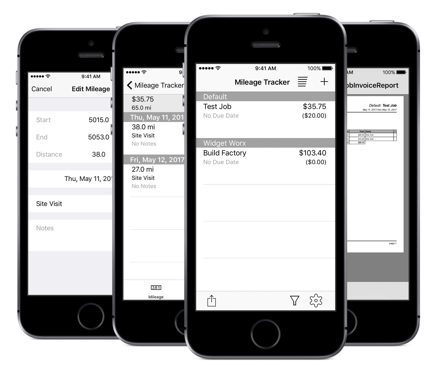 Mileage Tracker for Apple iOS