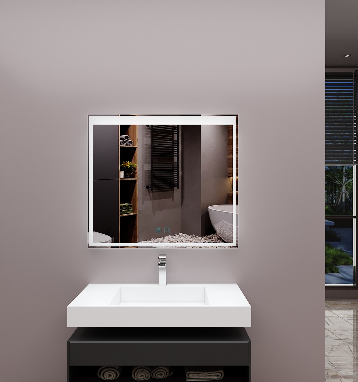 Deluxe 36″ LED Mirror Blume Bath