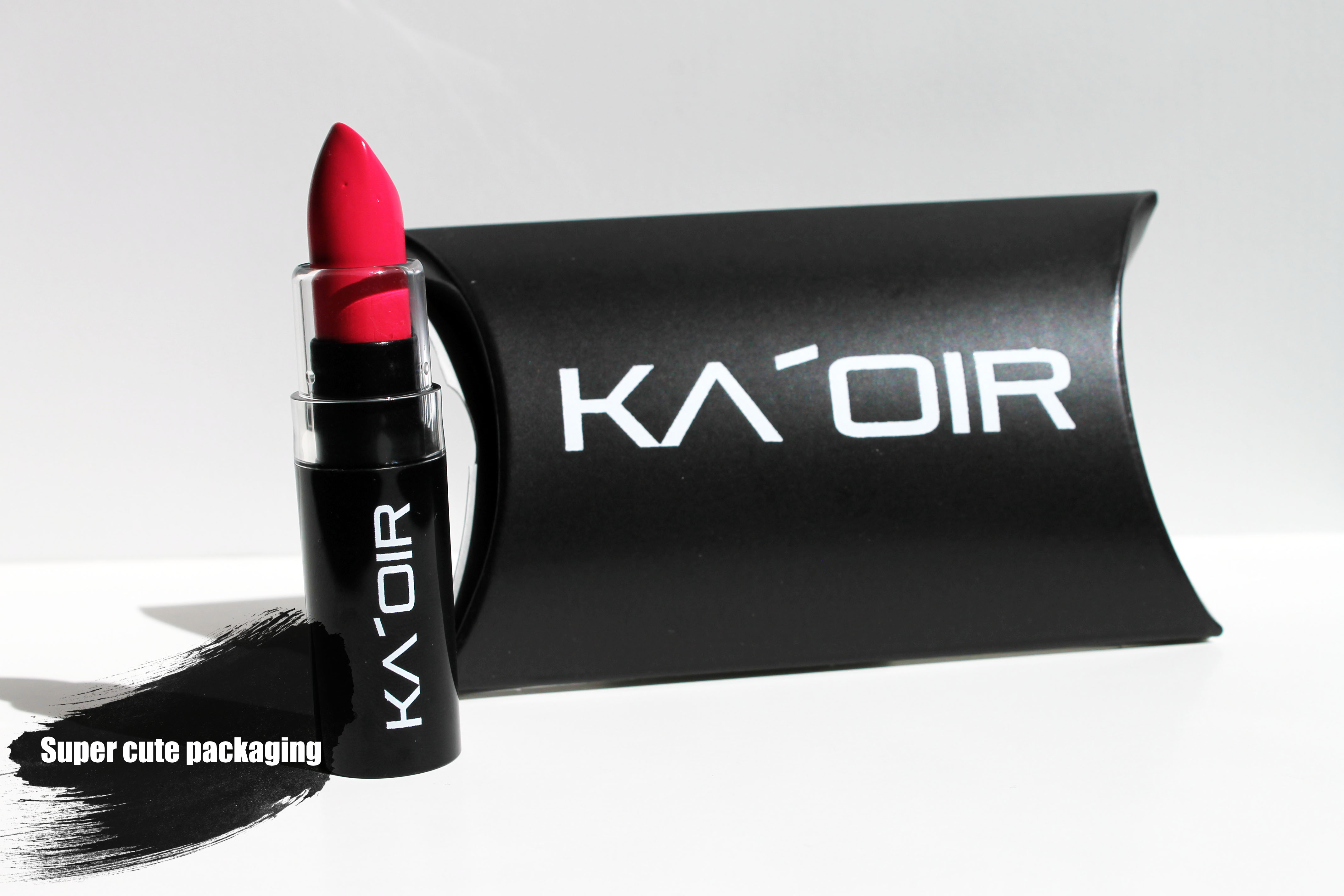 Ka'oir Cosmetics Lipstick Beauty Review Blushing Black