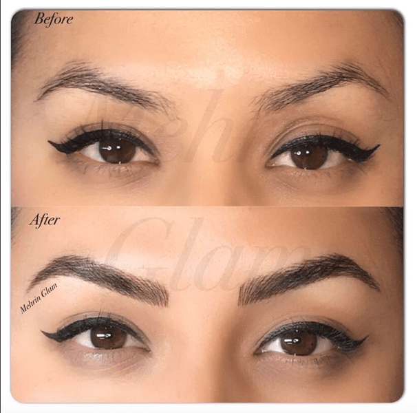 Microblading Eyebrows Blushing in Hollywood