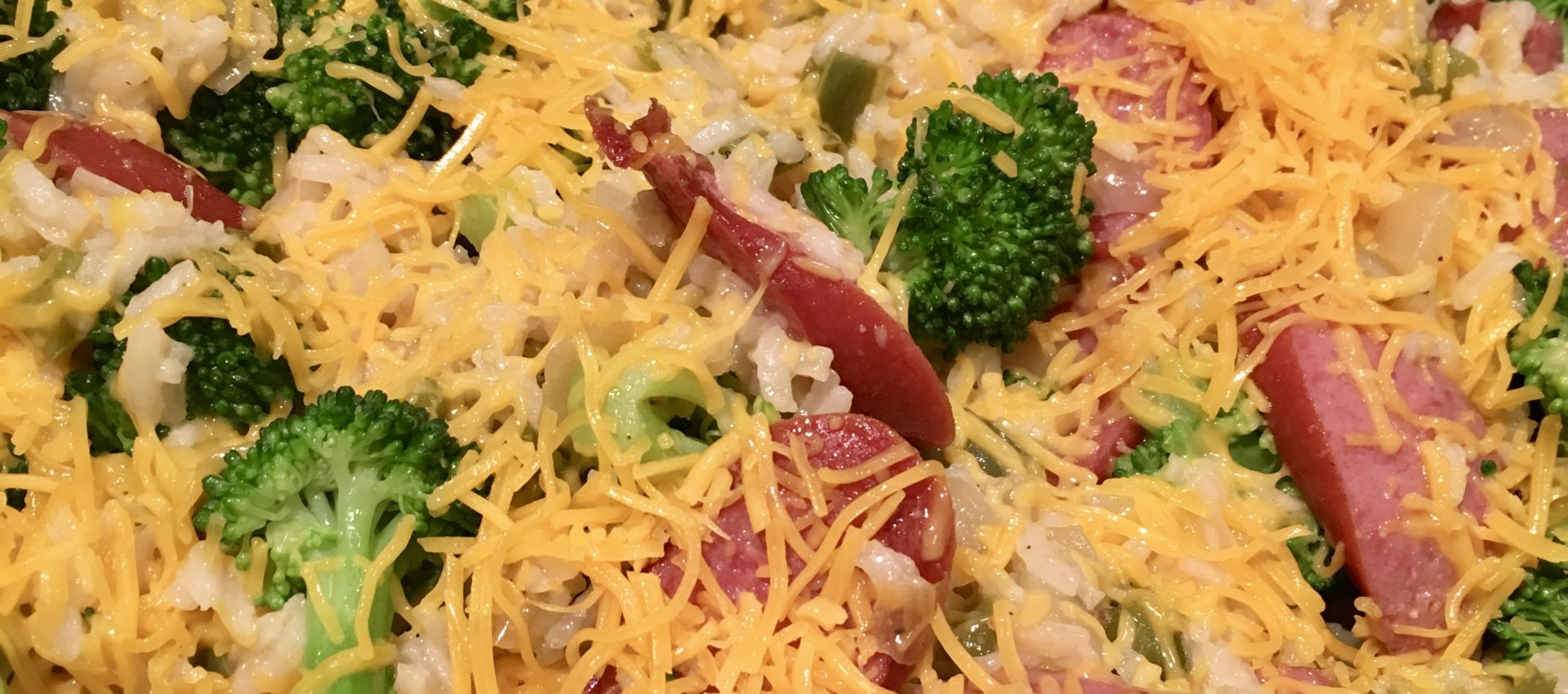 Cheesy Kielbasa, Rice and Broccoli Blythes Blog