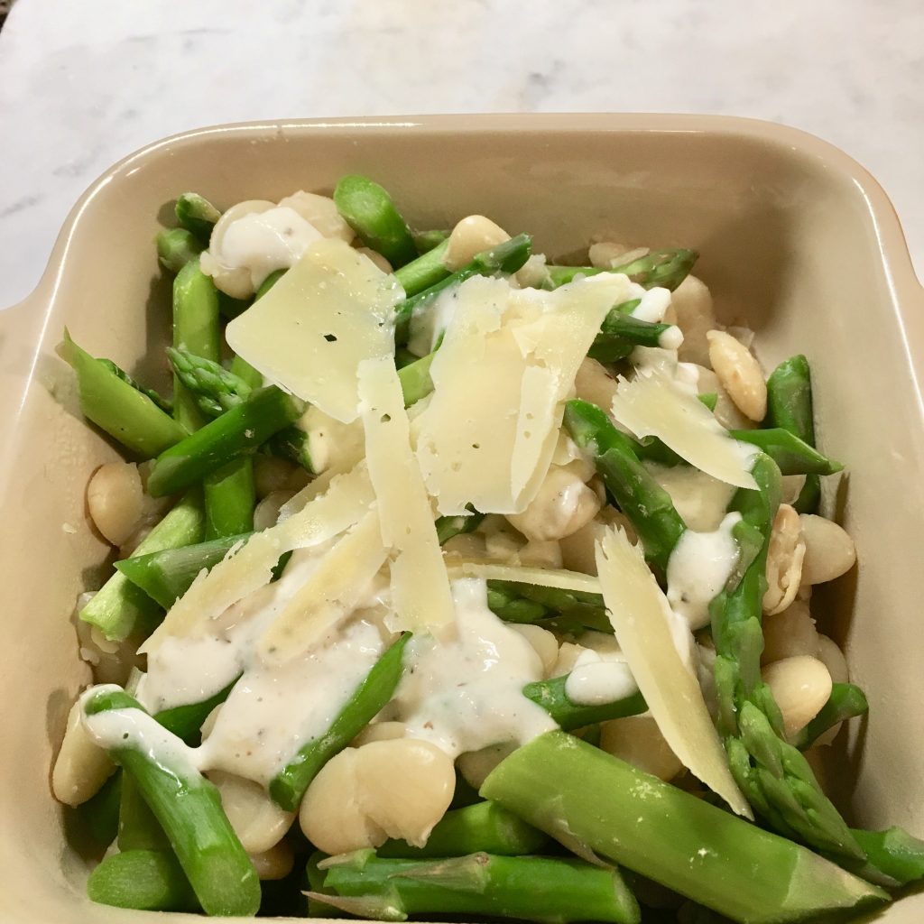 Parmesan Asparagus and Butter Beans Blythes Blog
