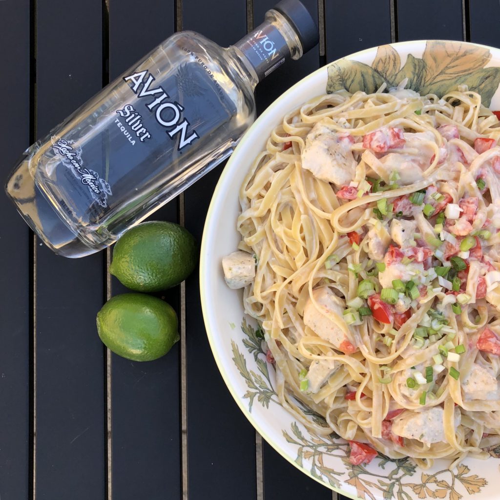 Fettuccine with Chicken in Tequila Lime Cream Sauce Blythes Blog