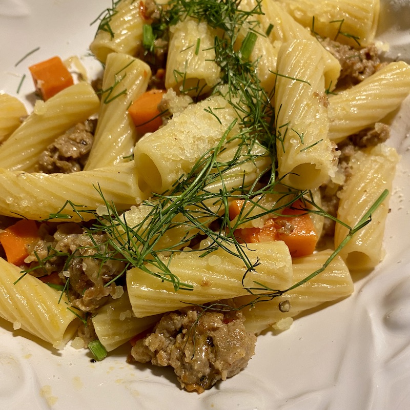 Rigatoni with Sausage and Fennel Blythes Blog