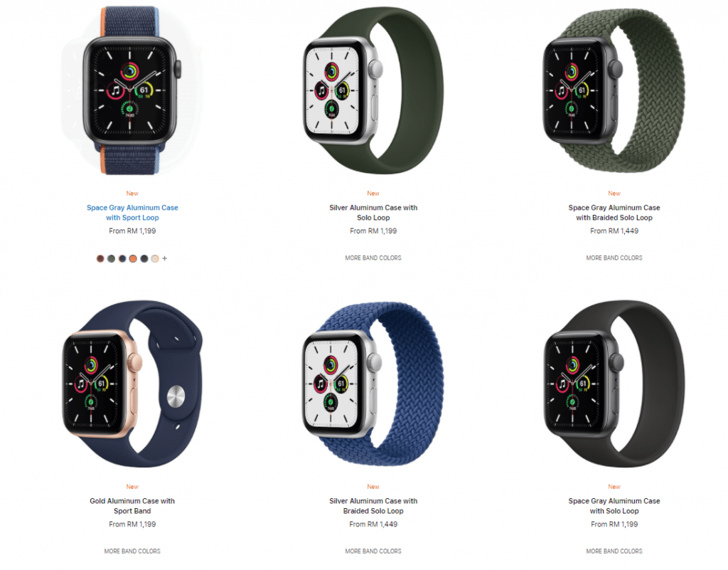 Harga rasmi Apple Watch Series 6 dan Apple Watch SE di Malaysia